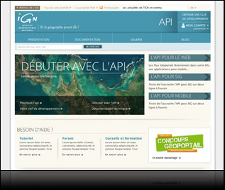 IGN api - intégration html